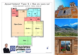 t2 à la vente -   05100  BRIANCON, surface 64 m2 vente t2 - UBI430778102